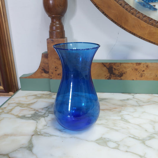 Vasetto Vetro Soffiato Blu