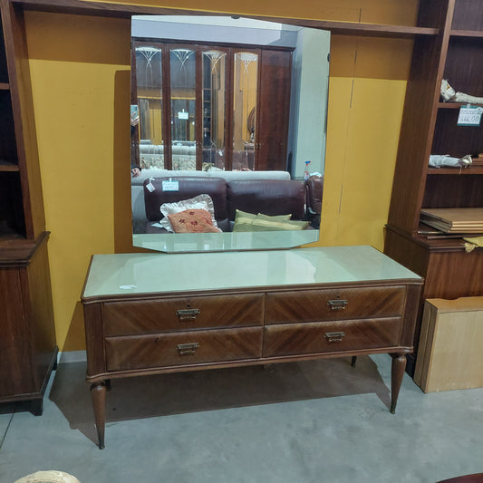 Toletta 4/cassetti C/specchio Anni '50 Cm151x53x187h