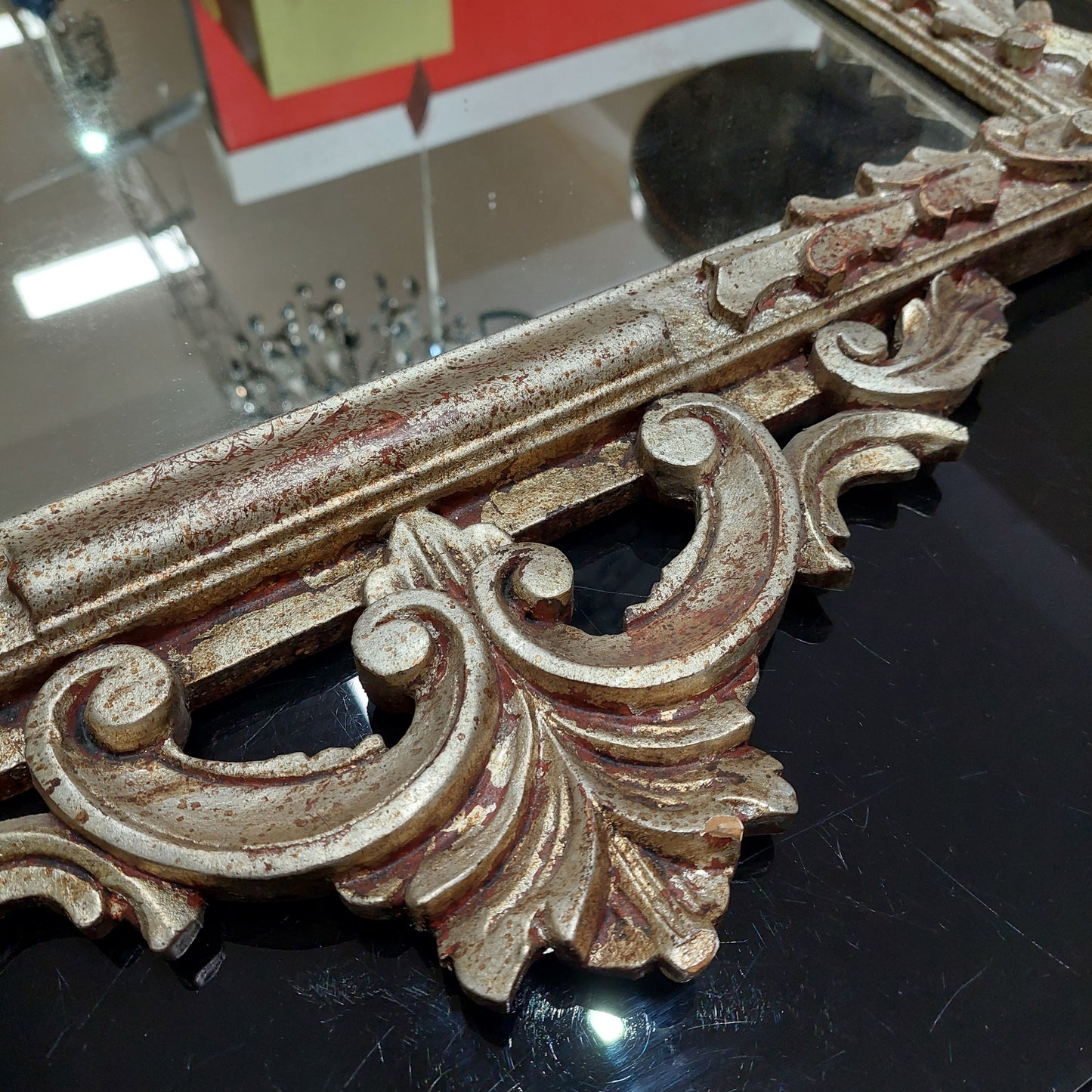 Specchio Cornice Legno '800 Cm85x135