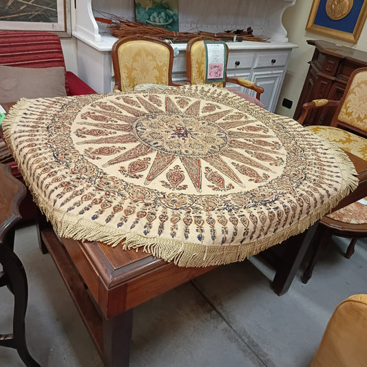 Tovaglia Tonda Stella C/frange D. 130 Cm
