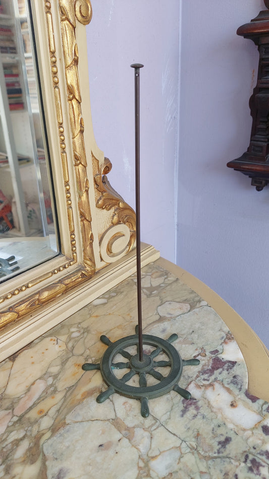 Asta Porta Bandiera Ottone Stile Marinaro H30