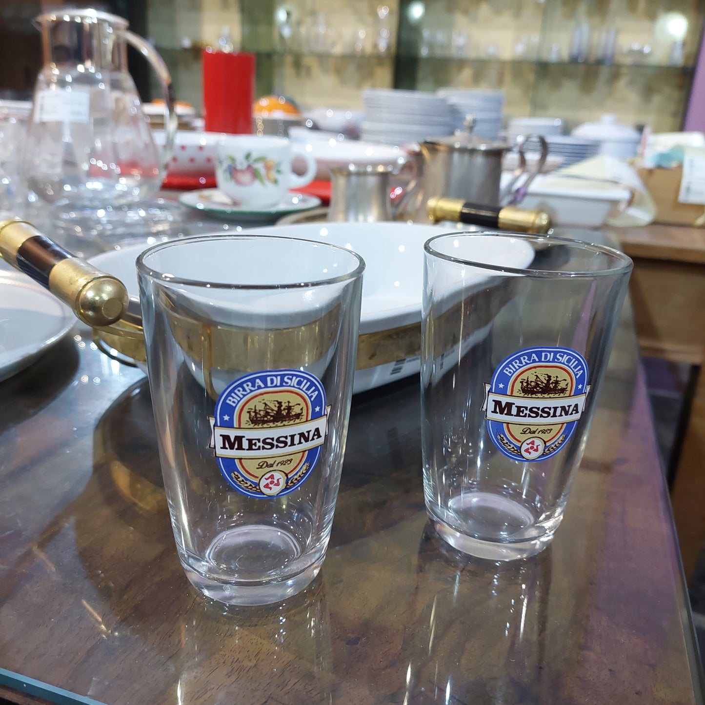 Bicchiere Birra Messina Vintage