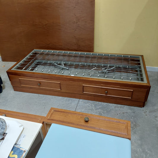 Letto Legno Con 2 Reti Singole In Metallo