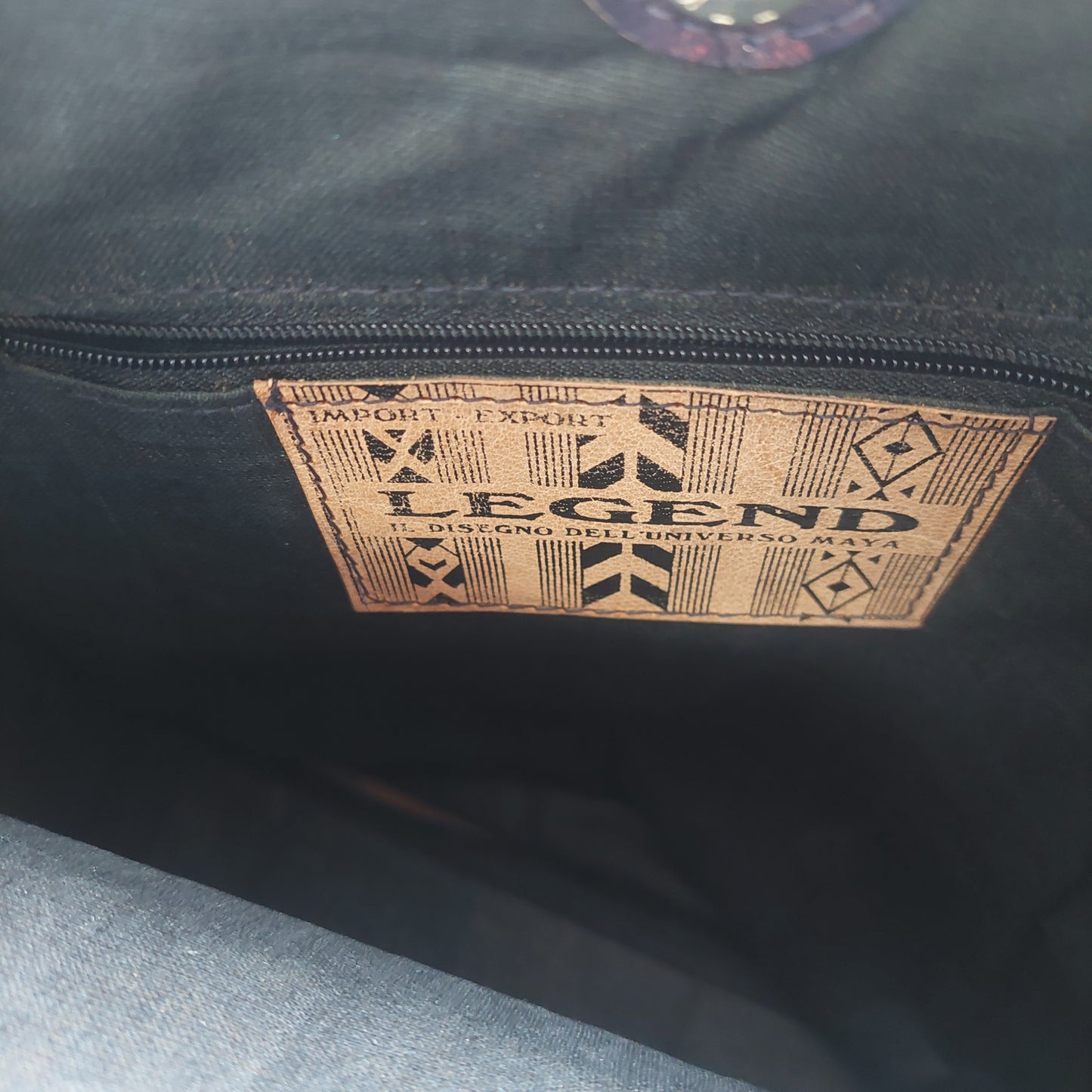 Borsa Pelle Variopinta Elefanti Etnica
