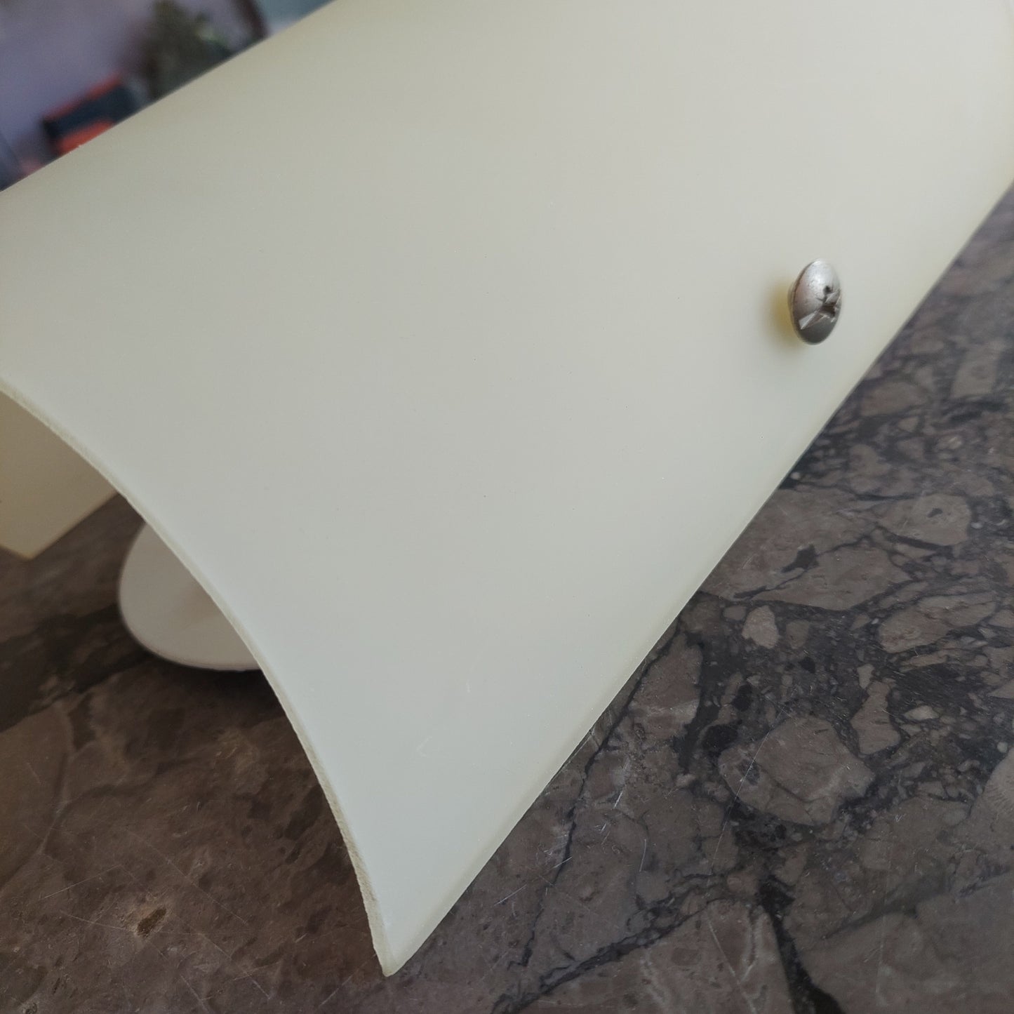Coppia Applique Vetro Beige