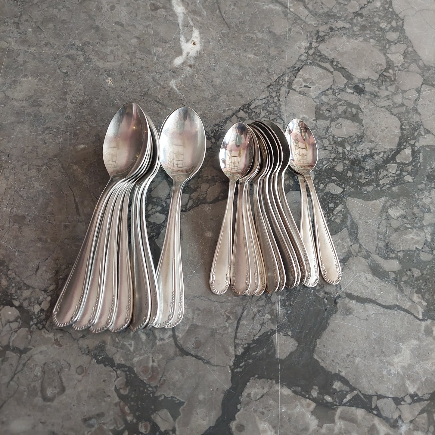 Set/12 Cucchiaini Da Dolce+8 Caffè Vintage
