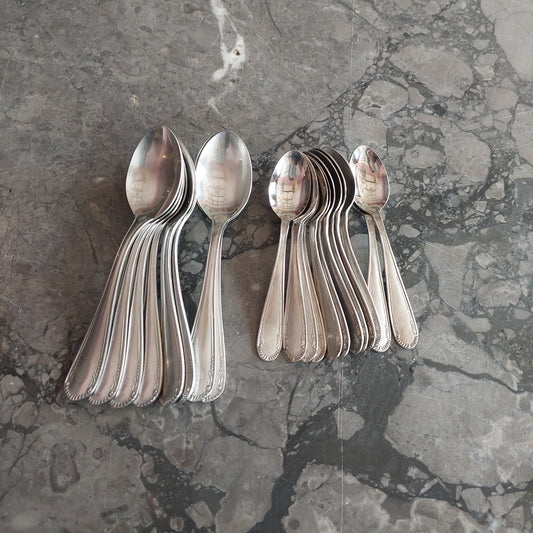 Set/12 Cucchiaini Da Dolce+8 Caffè Vintage