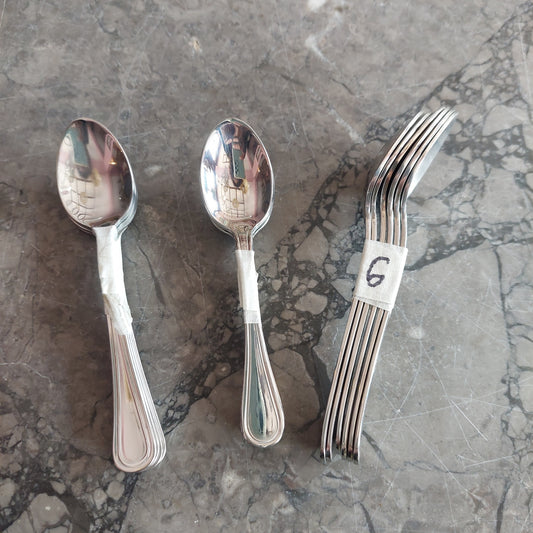 Set/6 Cucchiaini Da Caffè Acciaio Inox