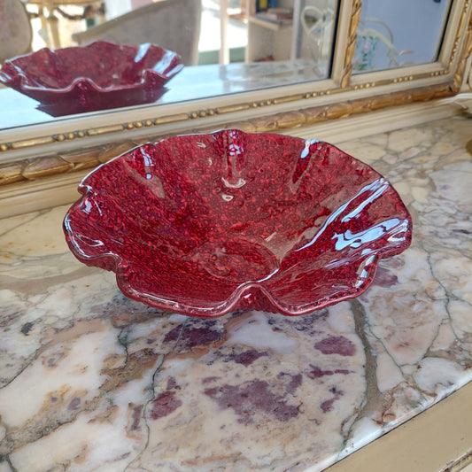 Centrotavola Vetro Rosso