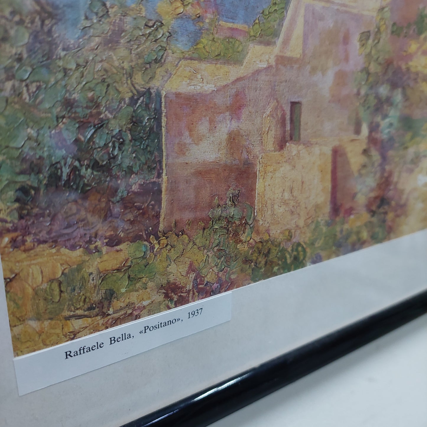 Quadro Stampa Raffaele Bella "positano" Cm52x43