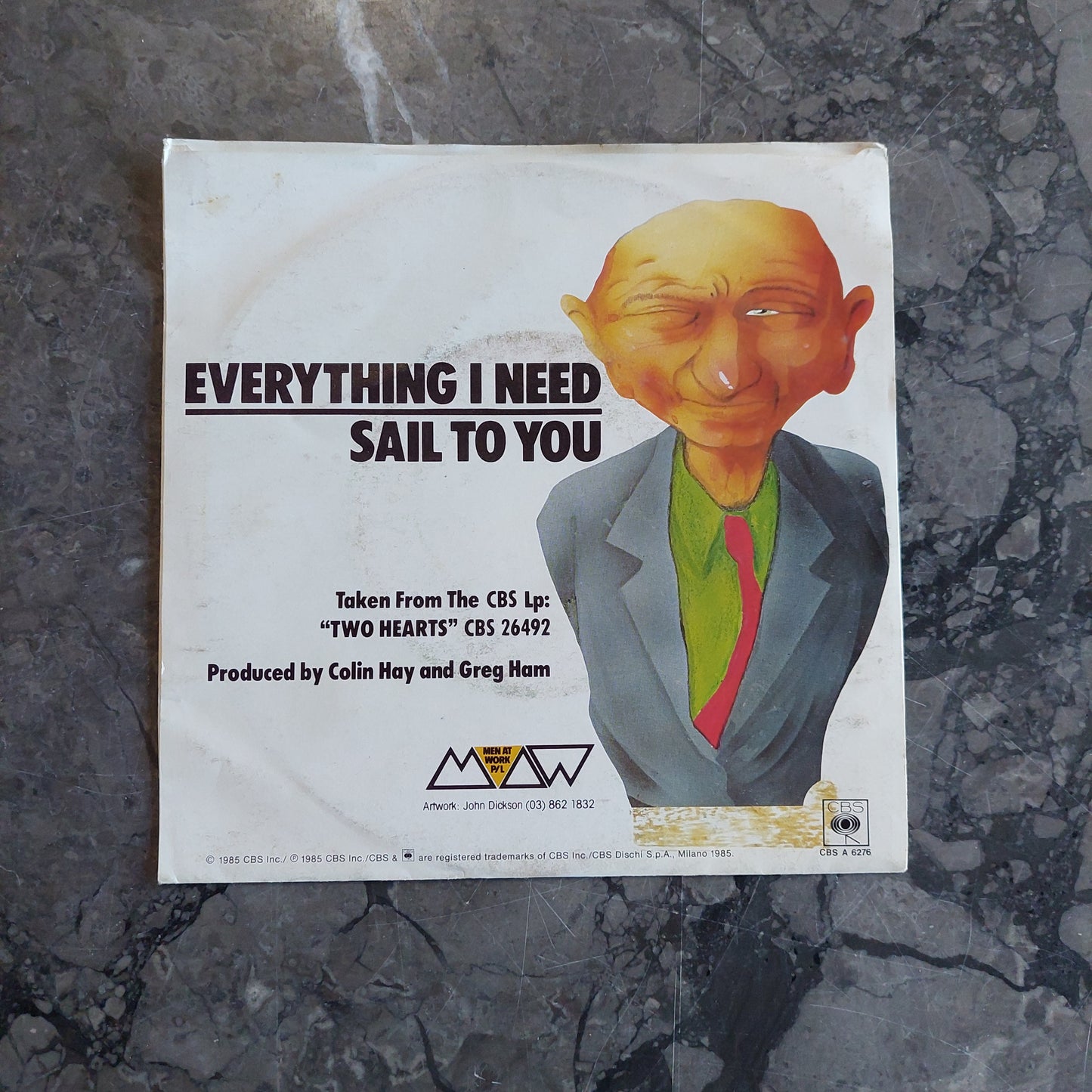 V/everything I Need - Men At Work (45 Giri)