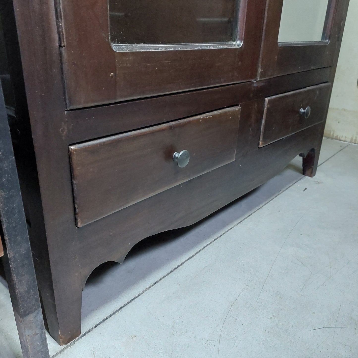 Vetrina Noce Arte Povera 2/a 2/c Cm100x40x195h