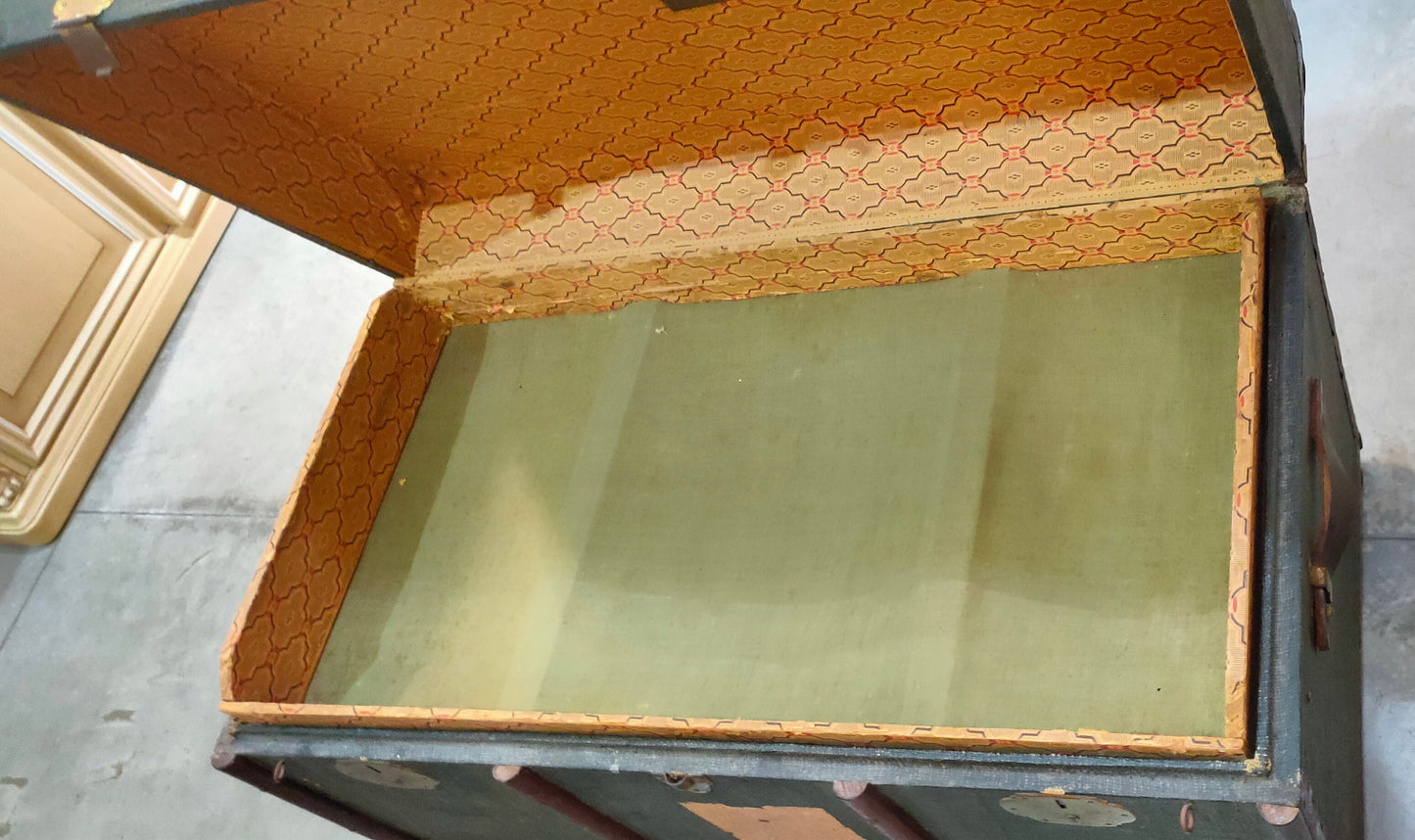 Baule Legno Verde Primi 900 Cm110x58x63h