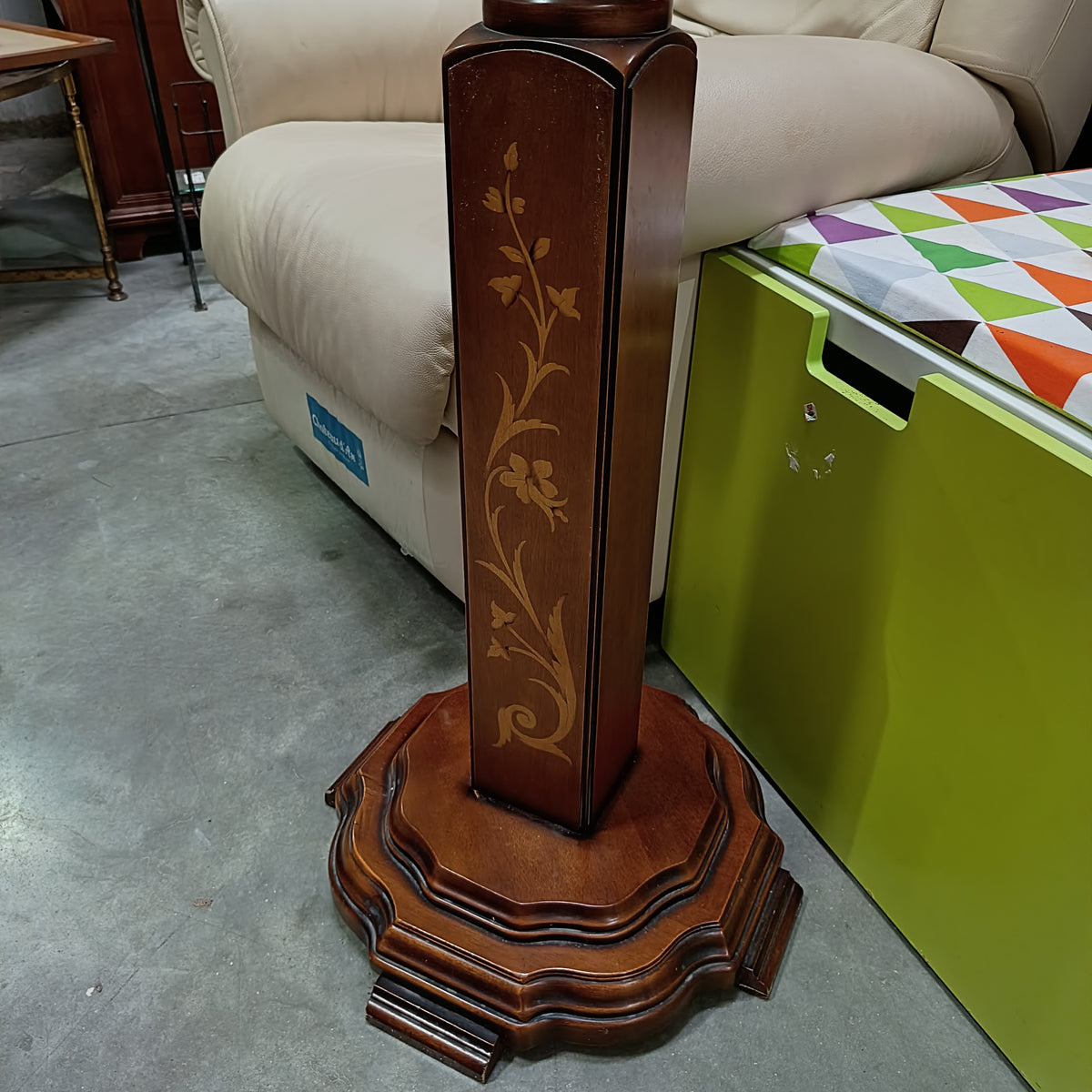Appendiabiti Piantana Intarsiato 4ganci Metallo Cm45x190