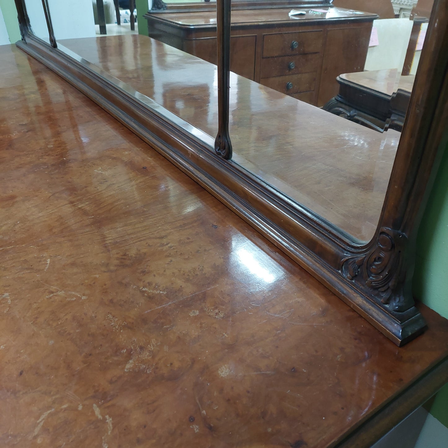 Buffet Legno Con Specchio Primi 900 Cm206x56x180h
