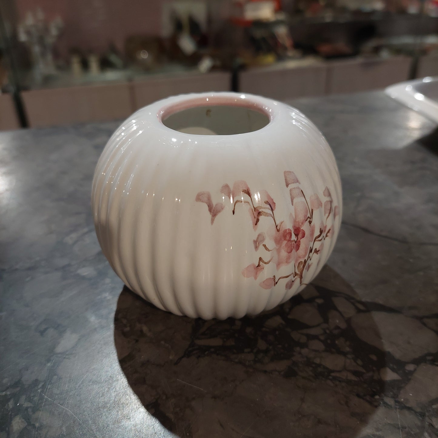 Vasetto Ceramica S.stefano Di Camastra Fiori Di Pesco