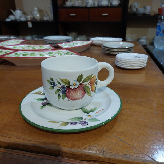 Tazza Latte Con Piattino Ceramica Tiffany Boutique