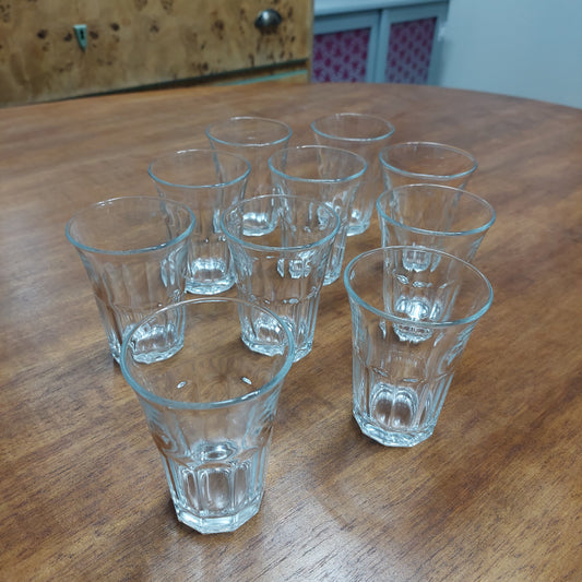 Set/10 Bicchieri Vetro Bormioli Vintage