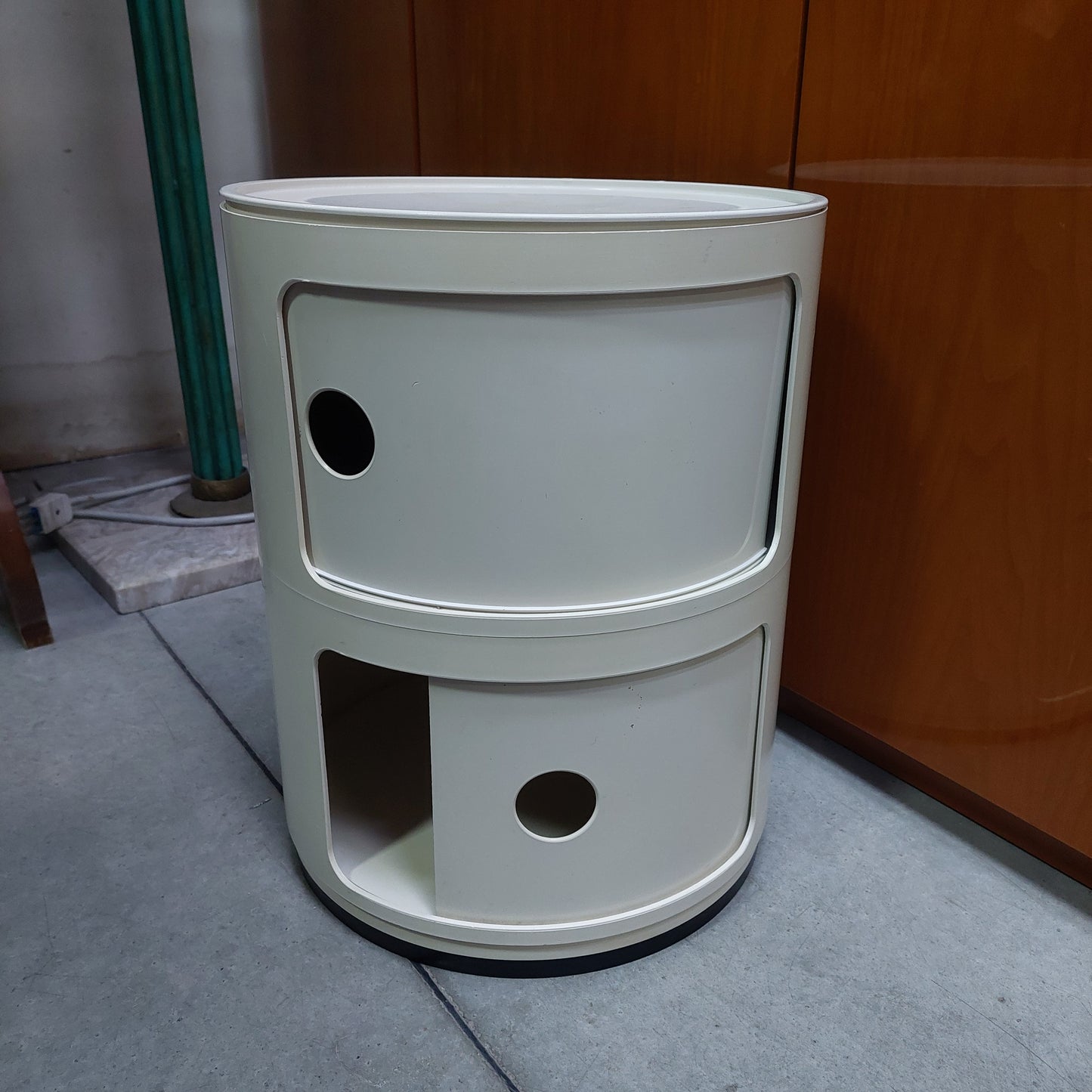 Comodino Kartell Design Anna Castelli Anni '60 D32x40h