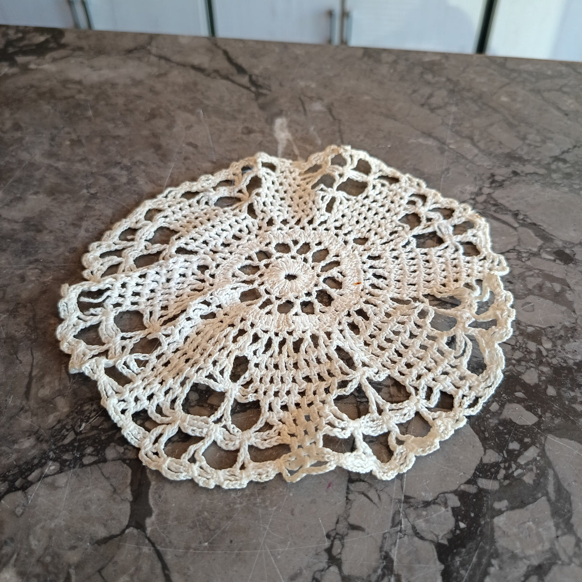 Centrino Cotone Bianco D. 17,5 Cm