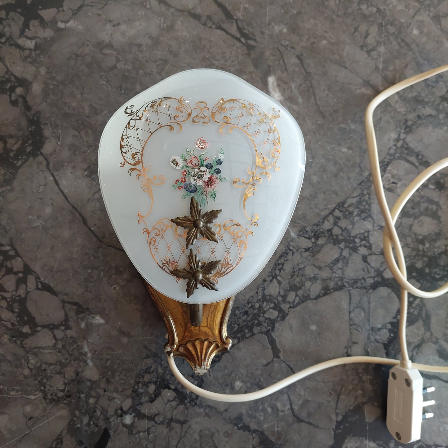 Applique Ottone Vetro Primi 900 1 Luce