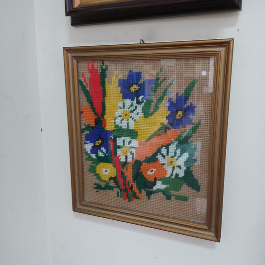 Quadro Fiori Mezzopunto
