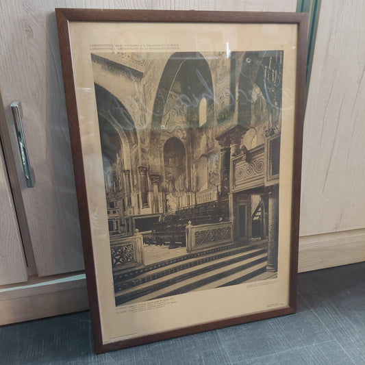 Quadro Stampa Antica Cappella Palatina Palermo