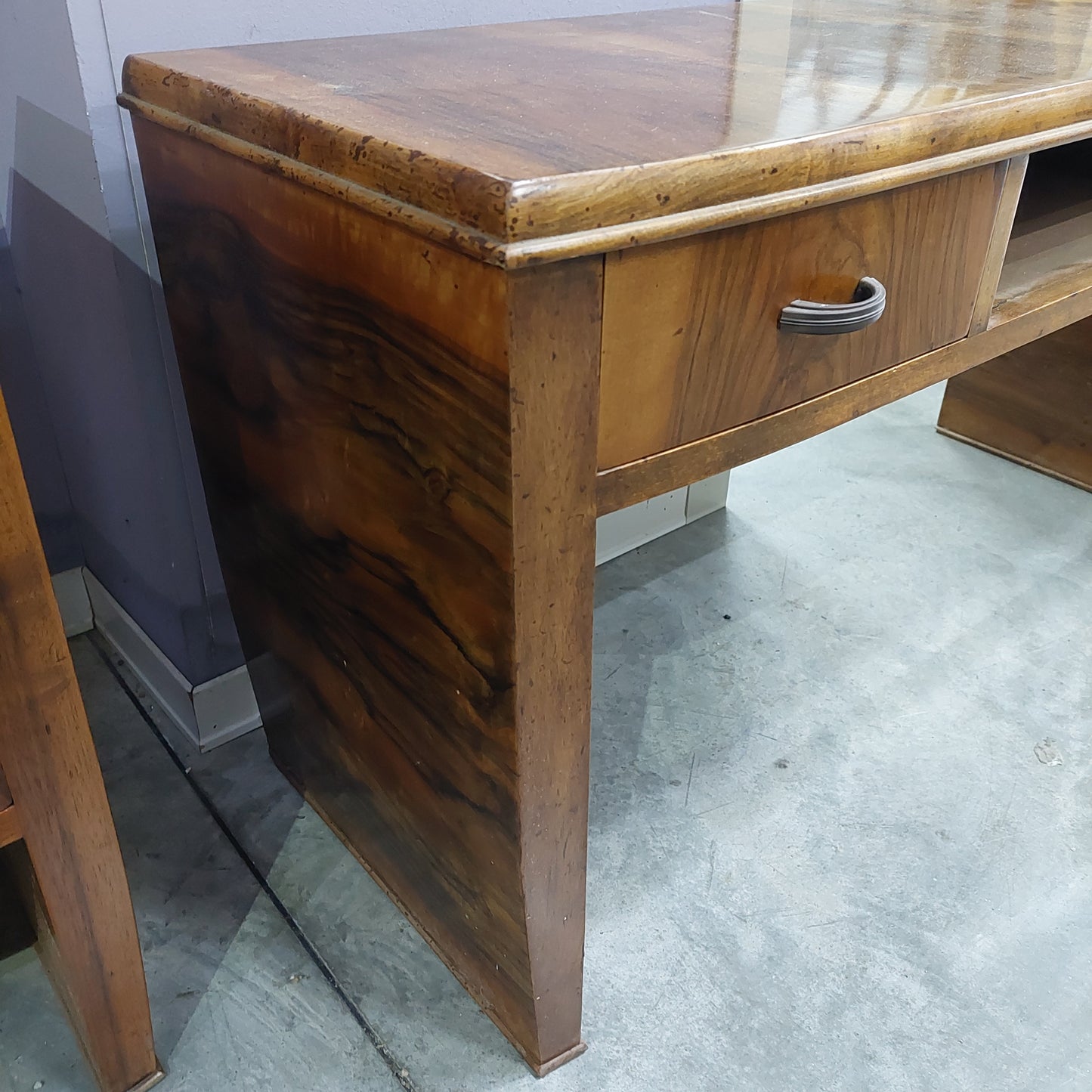 Toletta Radica Di Noce St.deco' Anni 40 Cm110,5x40x58h