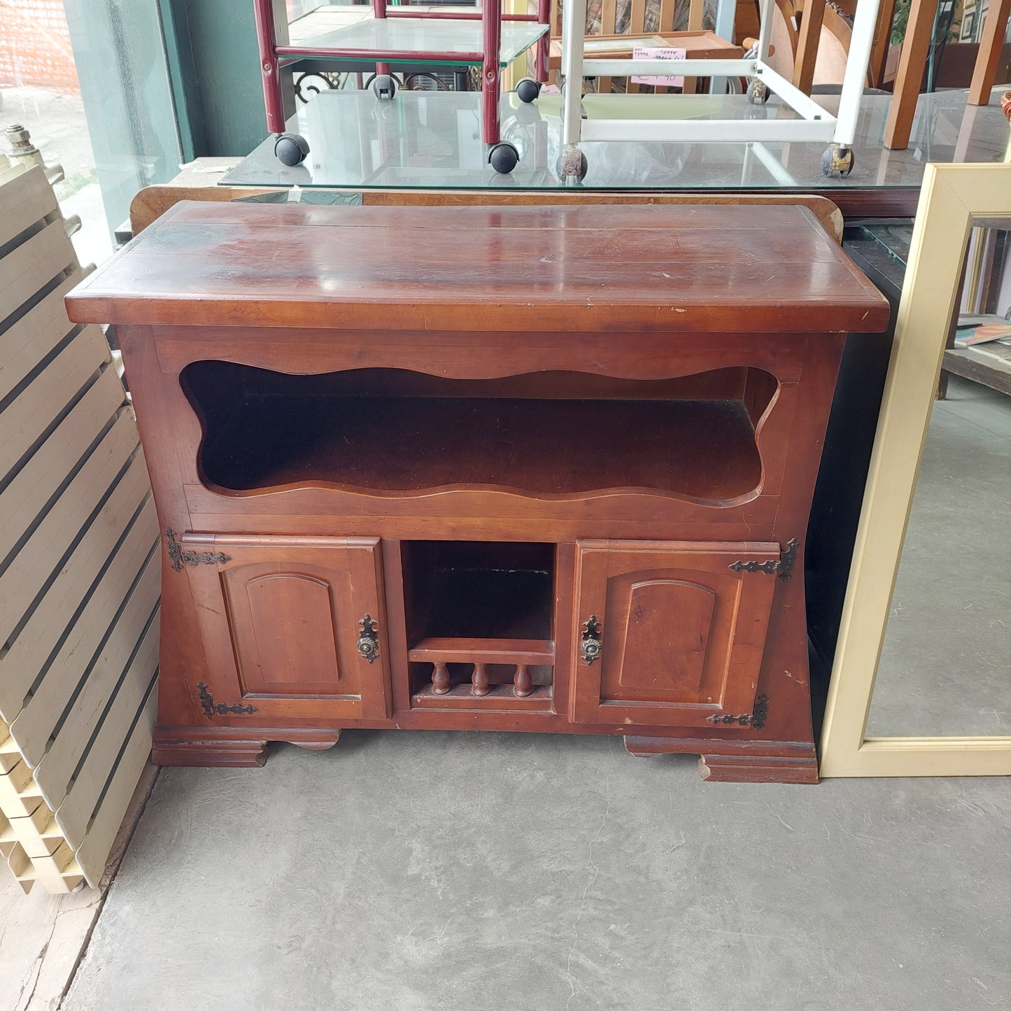 Mobiletto * Legno 2/a St. Country Cm94x41x78h