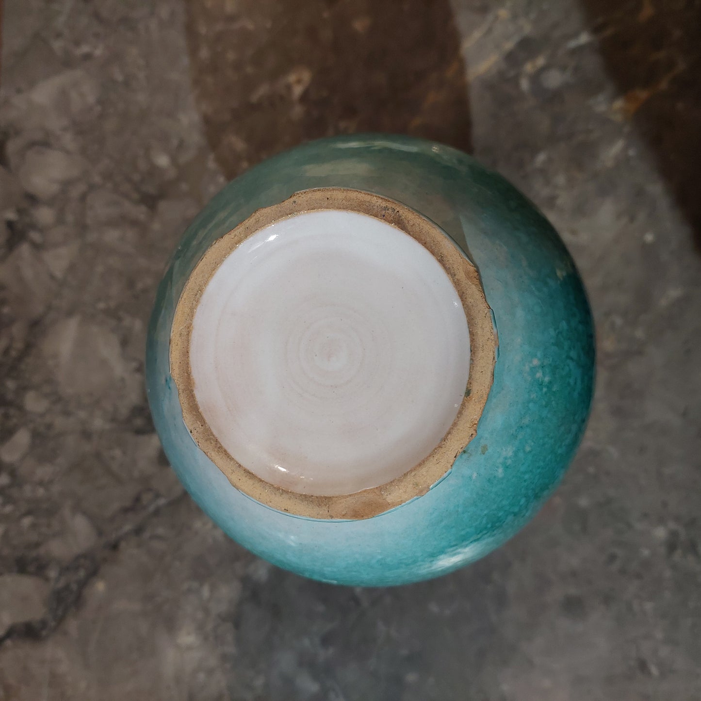 Vaso Ceramica* Dipinto Fiori Anni '50