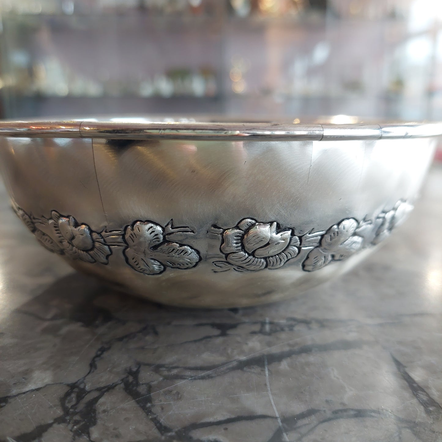 Ciotolina Silverplated* Decoro Foglie D14,5