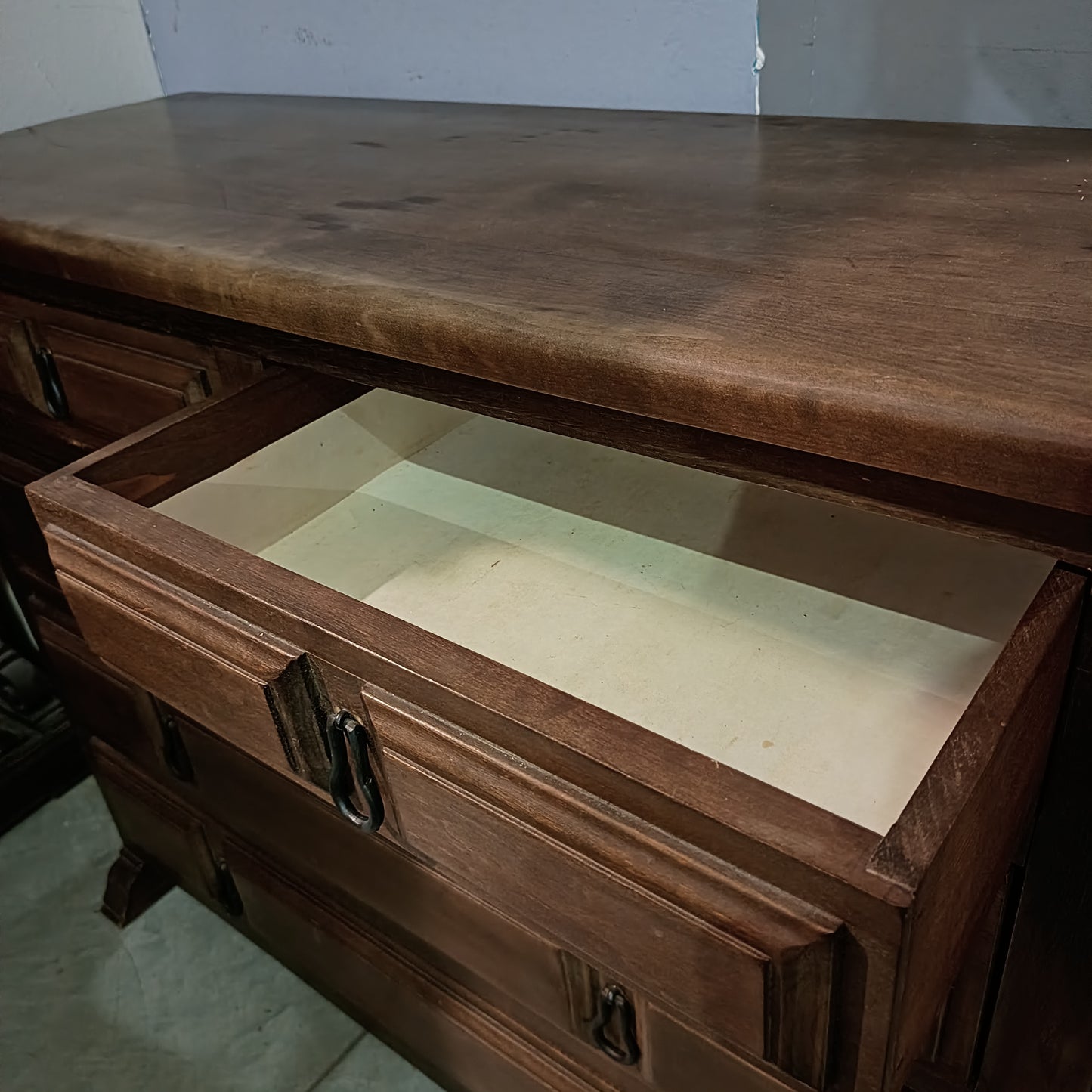 Comò Legno Massello-pino 5/c Cm119x42x90