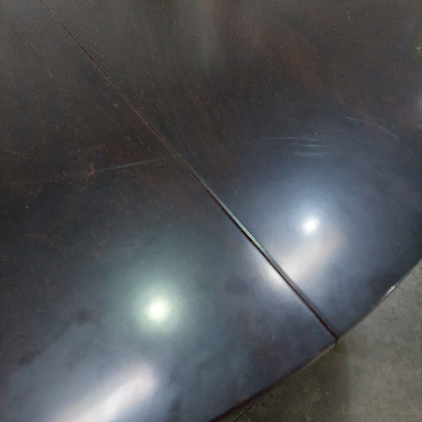 Tavolo Legno Tondo All. Anni'60 Cm120/163x74