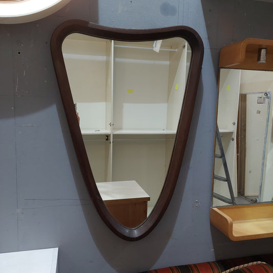 Specchio Sagomato Cornice In Legno  Cm59x84h