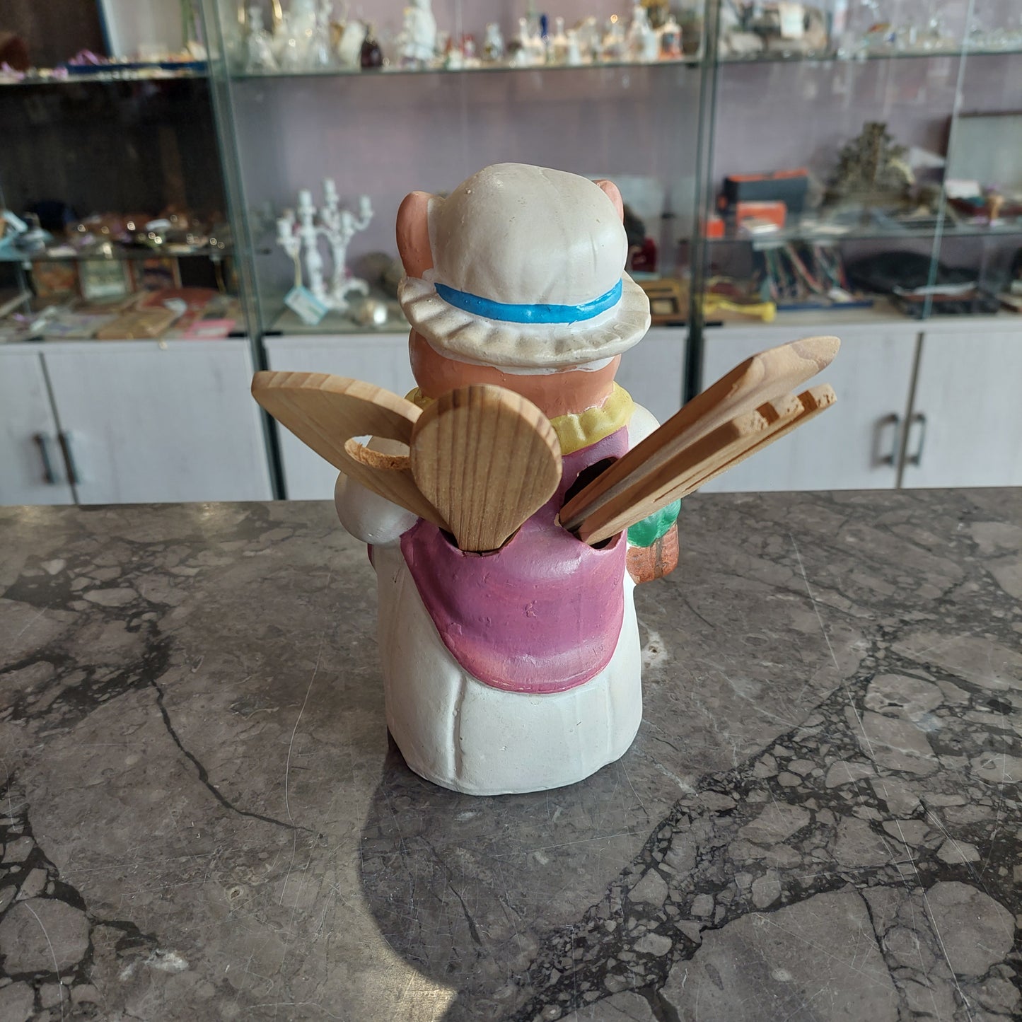 Portaposate Da Cucina Maialina Ceramica