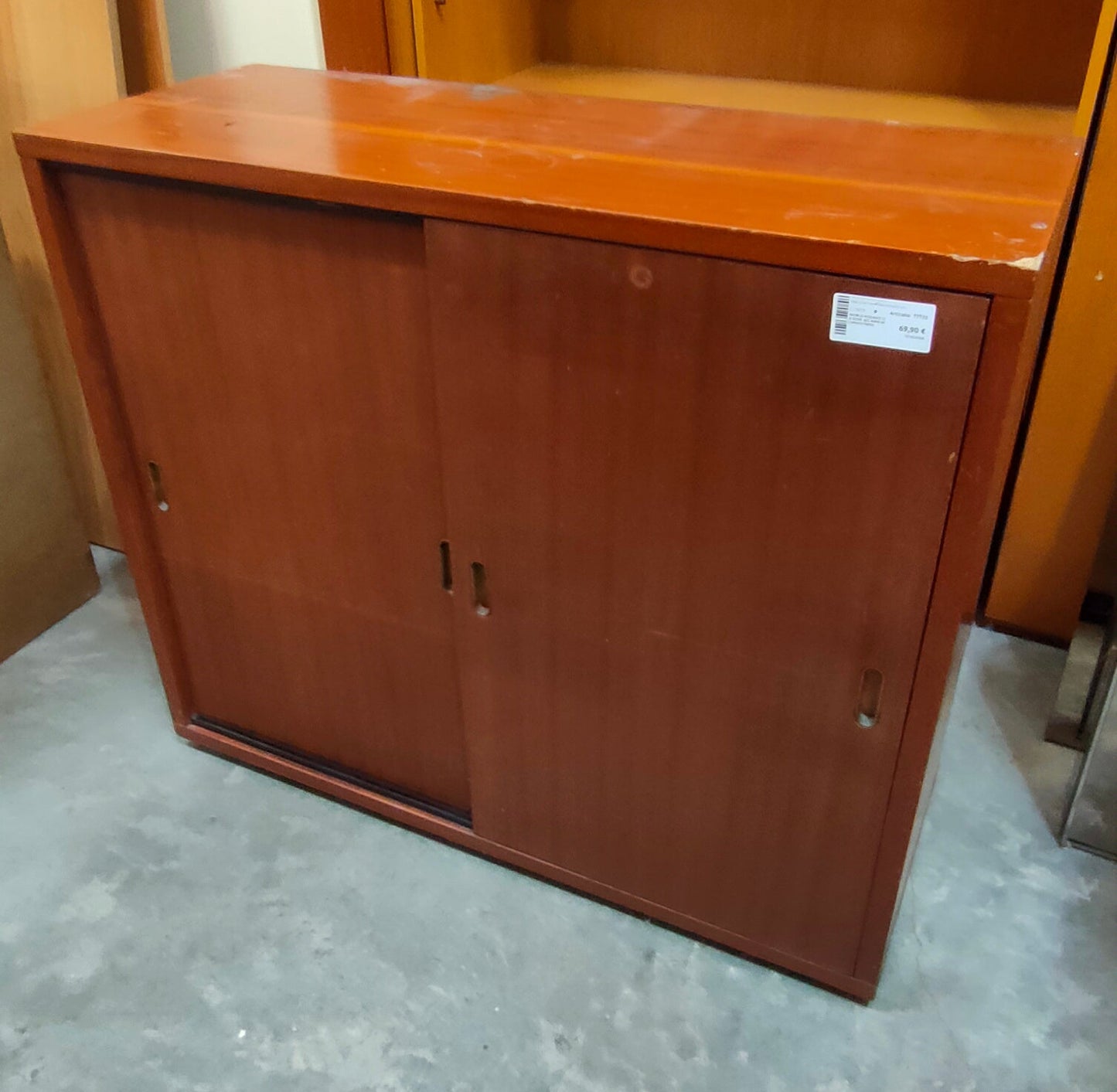 Mobile Mogano 2/a Scor. 8/c Anni 60 Cm95x37x82h