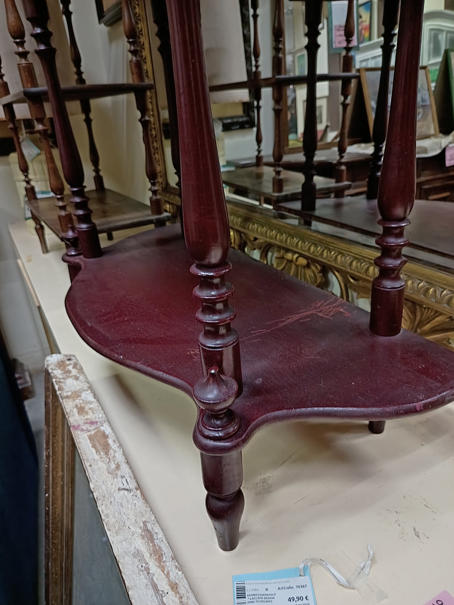 Etagere Antica 3/ripiani Cm80x34x115.5