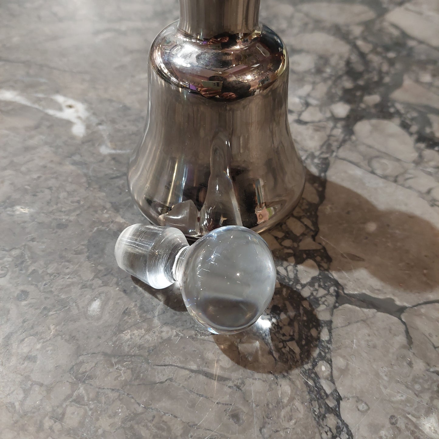 Bottiglietta Cristallo Bagno Argento