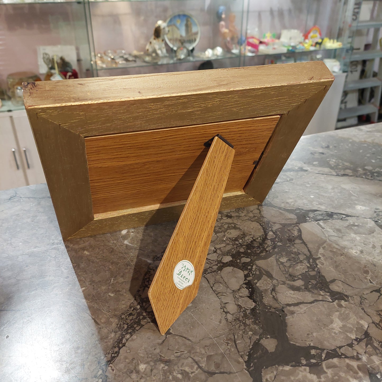 Portafoto Legno Oro Cm21x26
