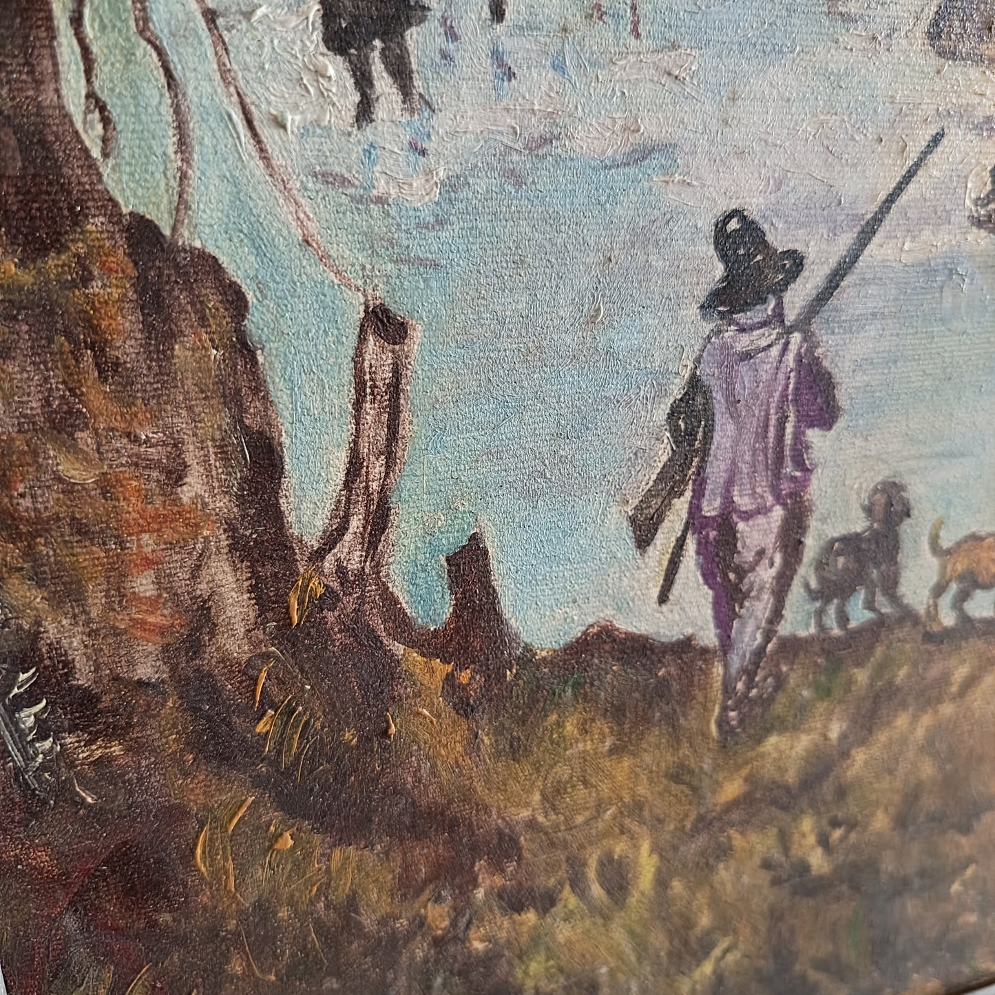 Q/olio Su Tela Paesaggio Invernale Naif Di Bpt Cm85x65