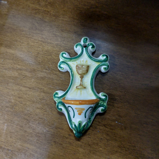 Acquasantiera Ceramica Cm11x6x4