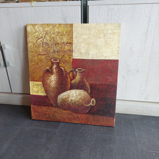 Quadro Tela Moderna Anfore Cm45x50