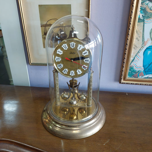 Orologio * Da Tavolo Jacky West Germany Con Campana Di Vetro