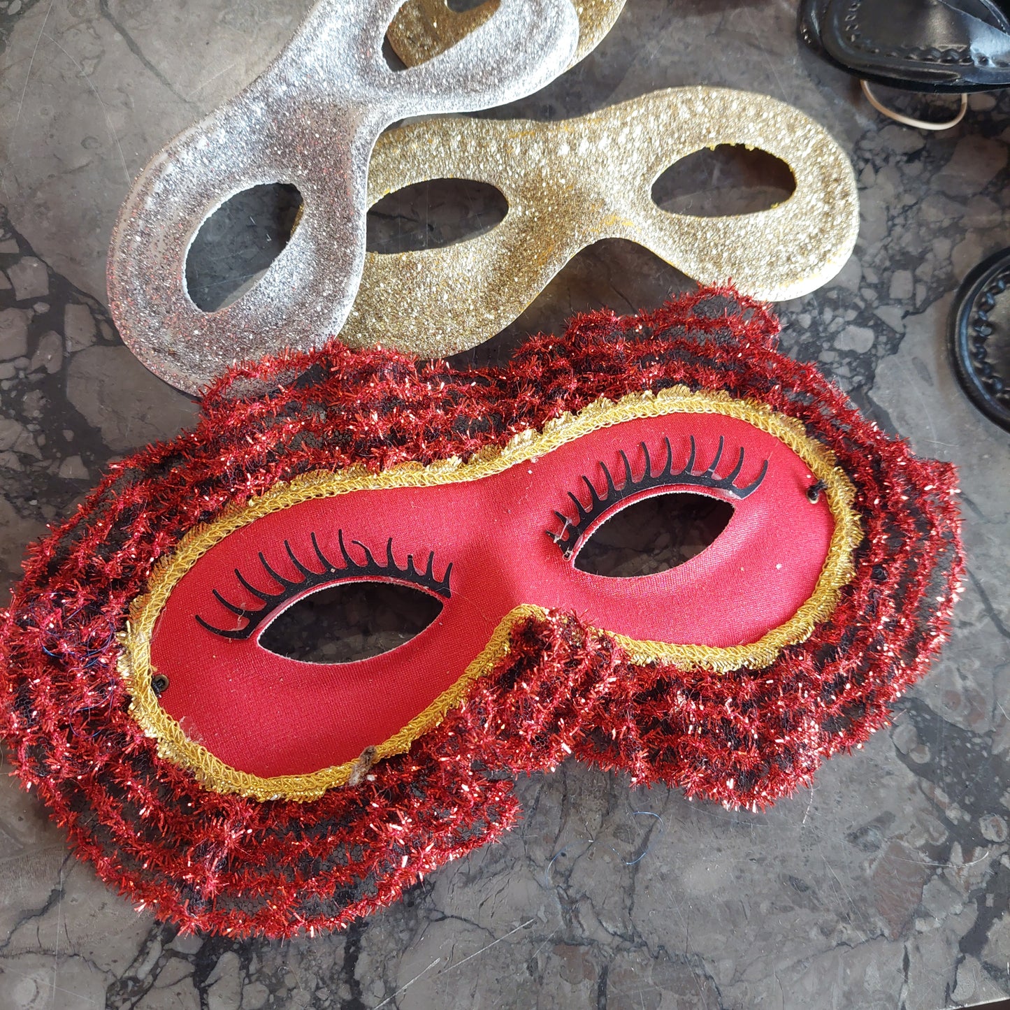Set/9 Mascherine Di Carnevale Vintage