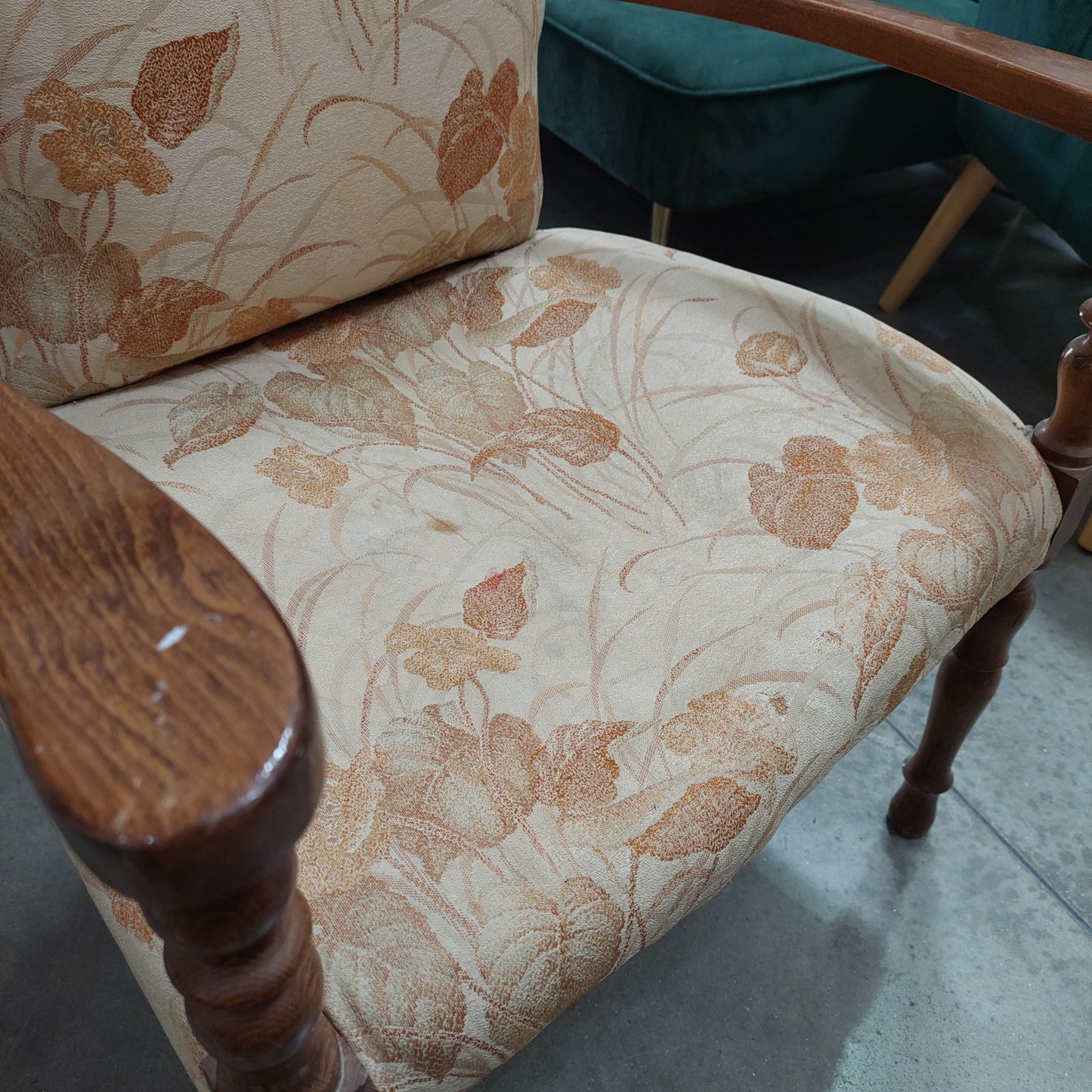 Poltroncina * Da Camera Con Braccioli Anni 50