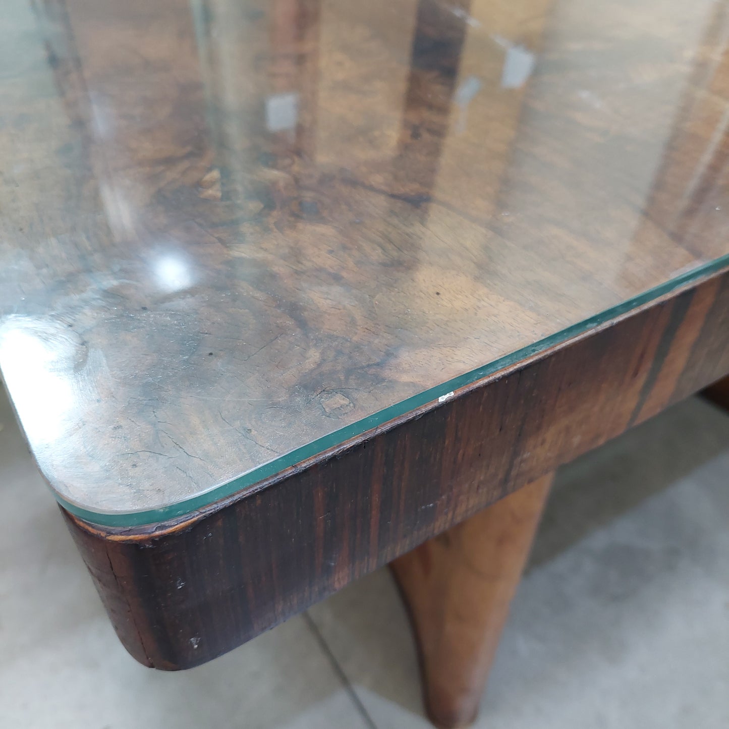 Tavolo Legno/vetro St. Decò Cm145/241x92x82h