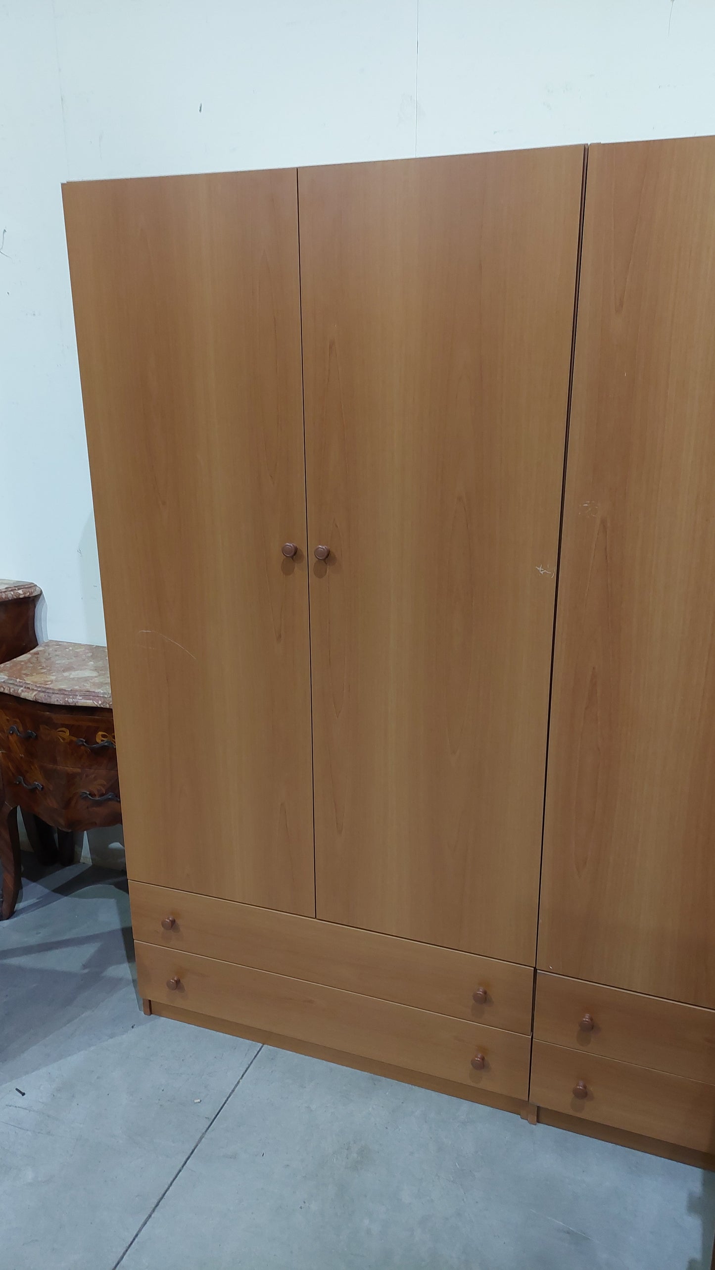 Armadio 2 Ante 2 Cassetti Cm90x48x175h