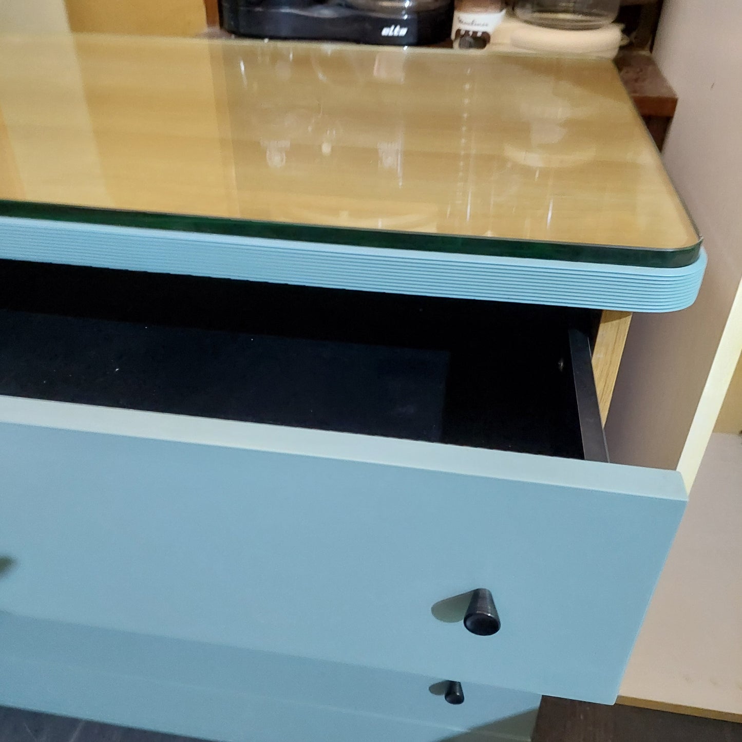 Cassettiera * Avion Piano Vetro 4/c Cm76x50x68h