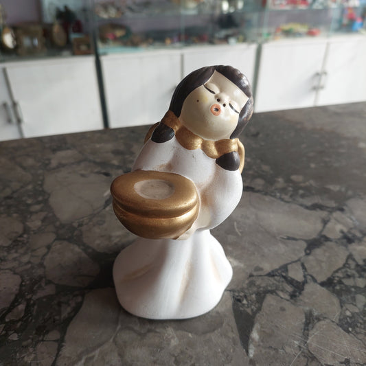 Statuina Angioletto Ceramica Stile Thun H14