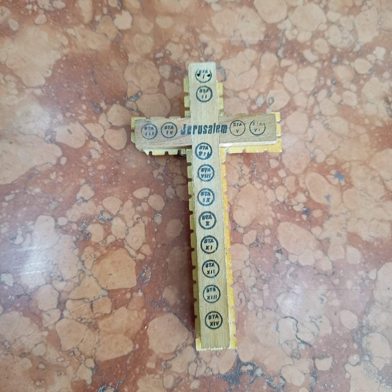 Crocifisso Madreperla Souvenir Gerusalemme